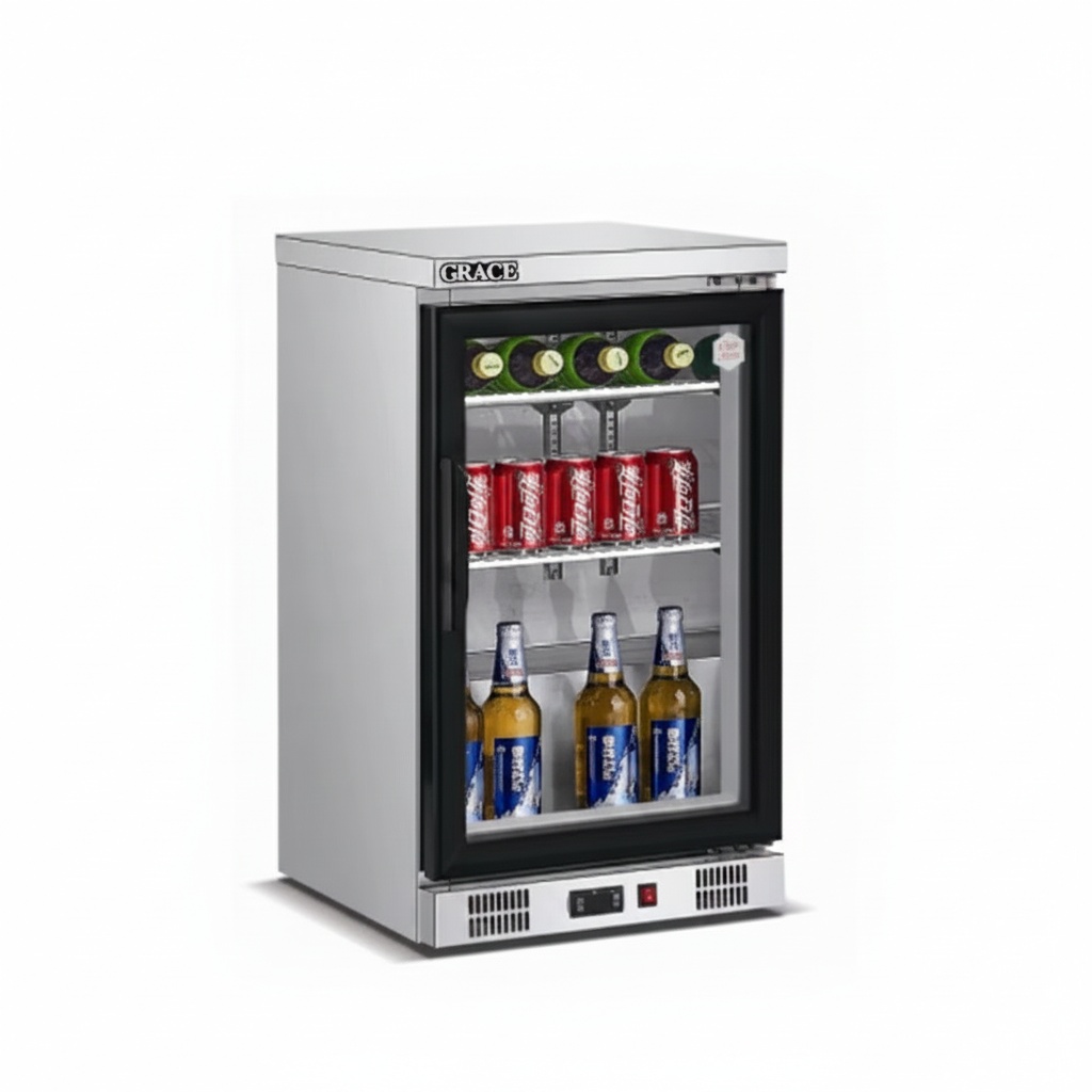 Wine Beer Dual Zone - Under Counter Fridge, 304 Stainless Steel