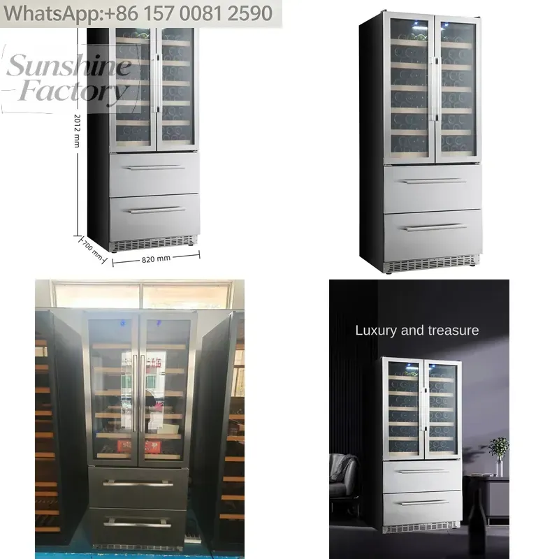 Wine Beer Dual Zone - NE-362 Commercial Home Constant Temperature Built