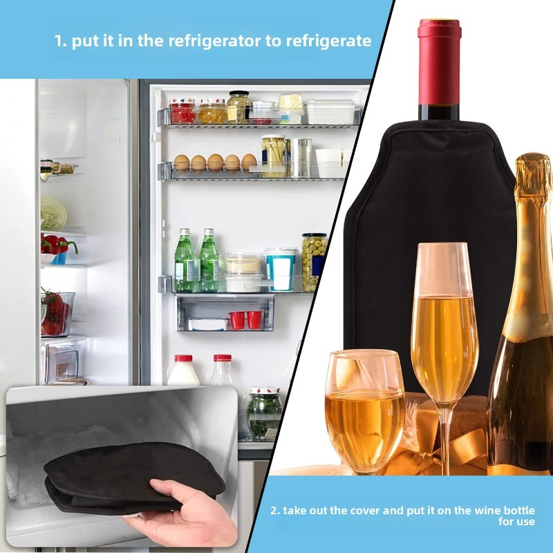 Nylon Fabric Gel Ice Wine Slee - Wine Chiller Sleeve ulasan dan harga