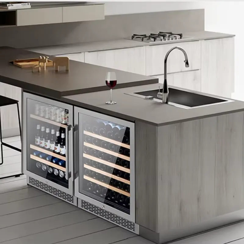 48 Bottle Wine Fridge Dual Gla - Wine Beer Dual Zone ulasan dan harga