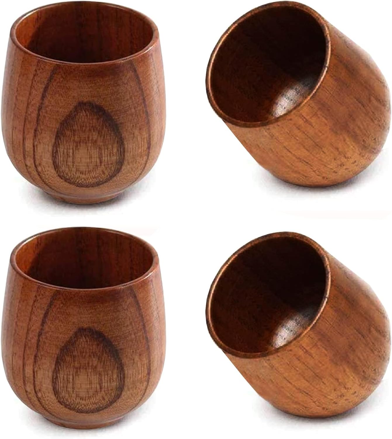 Wooden Tea Cups Top Grade Natu - Wine Beer Coffee Drink ulasan dan harga