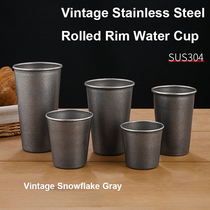 Retro Silver Stainless Steel D - Wine Beer Coffee Drink ulasan dan harga