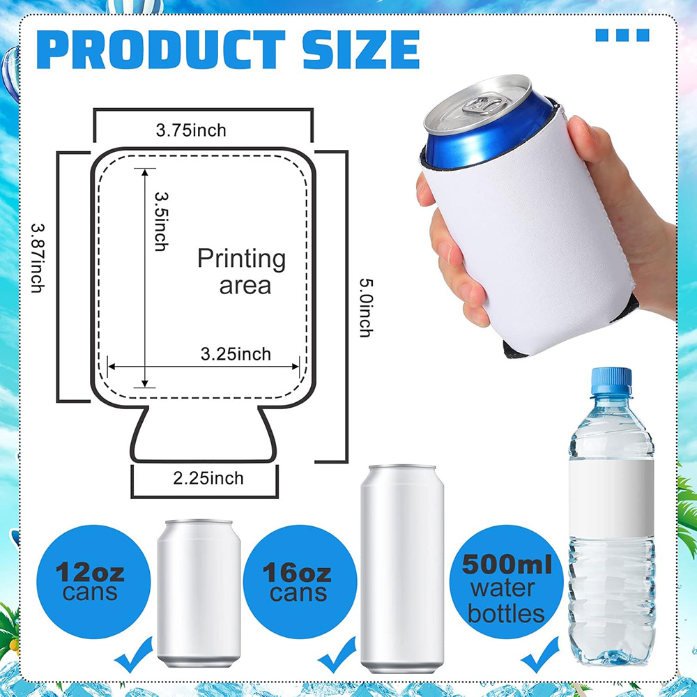 10-50 Pcs Blank Can Coolers Bu - Wine Chiller Sleeve ulasan dan harga
