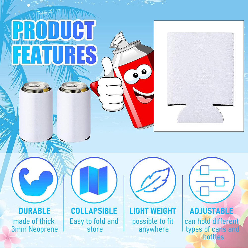 10-50 Pcs Blank Can Coolers Bu - Wine Chiller Sleeve ulasan dan harga