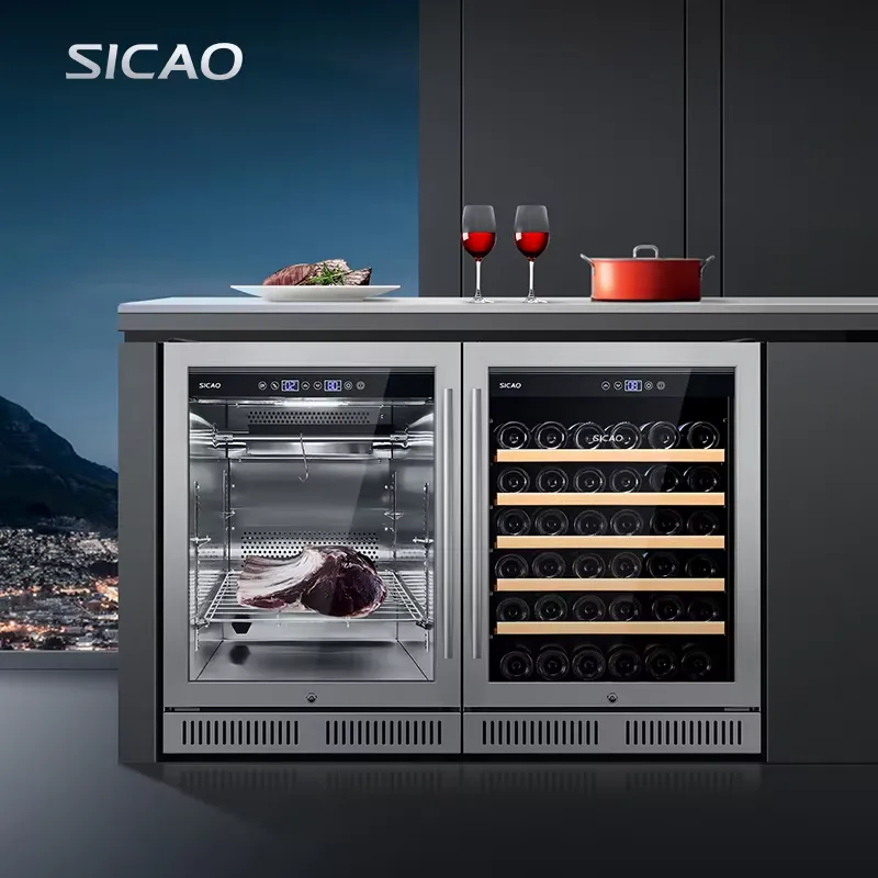 Under Counter Dry Age Fridge W - Wine Beer Dual Zone ulasan dan harga