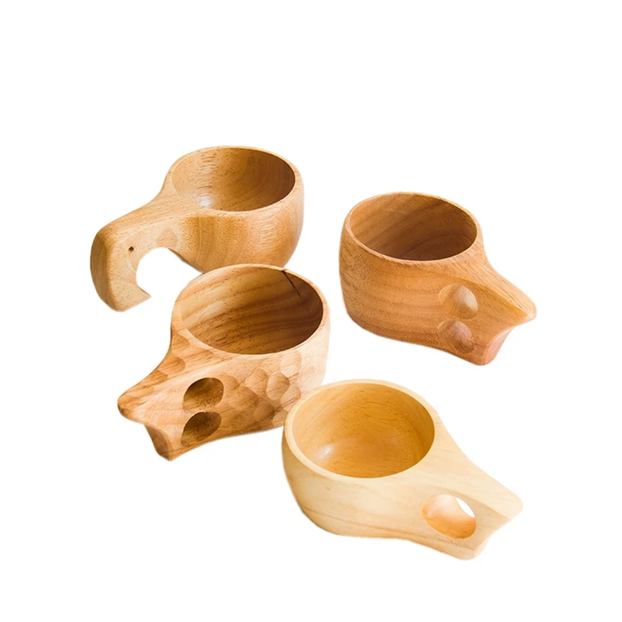 Handmade Natural Solid Wood Te - Wine Beer Coffee Drink ulasan dan harga