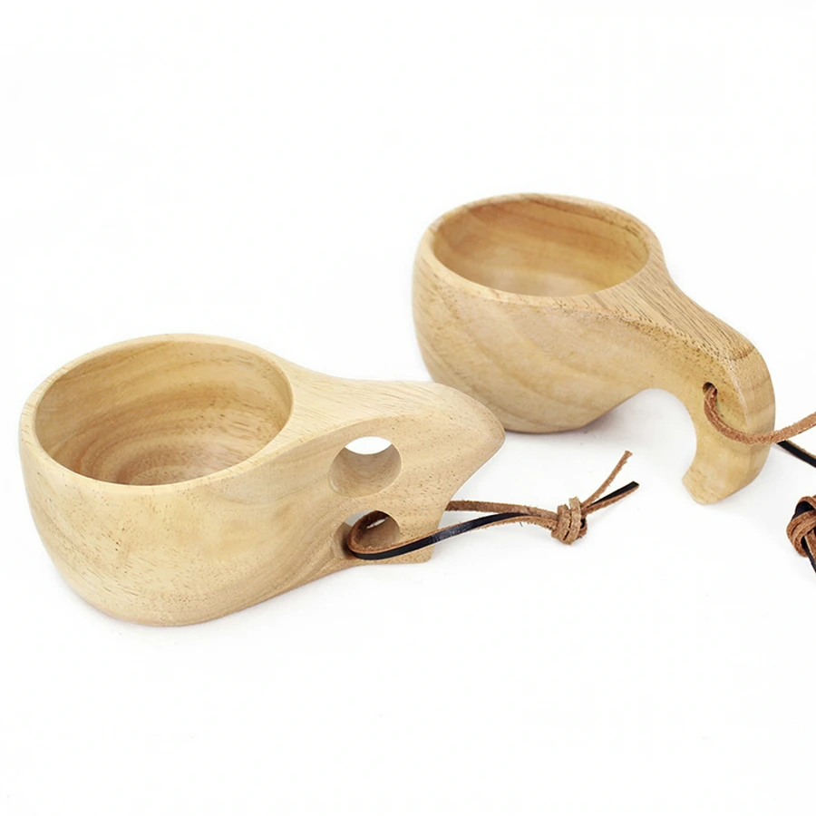 Handmade Natural Solid Wood Te - Wine Beer Coffee Drink ulasan dan harga