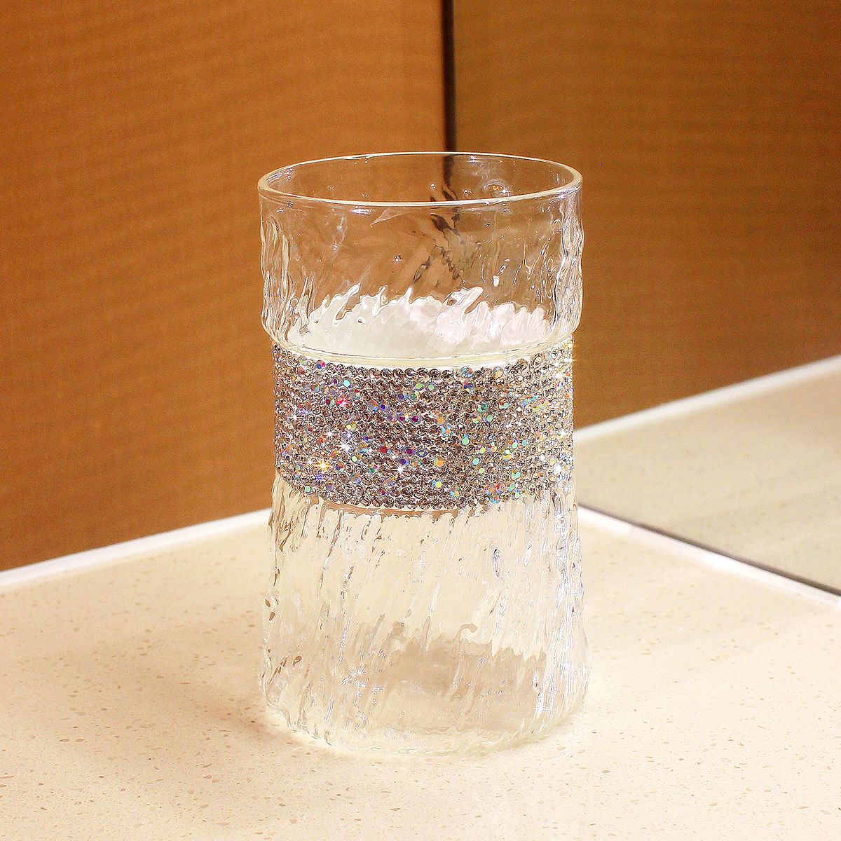410ml Bling Diamond  Glass Cup - Wine Beer Coffee Drink ulasan dan harga