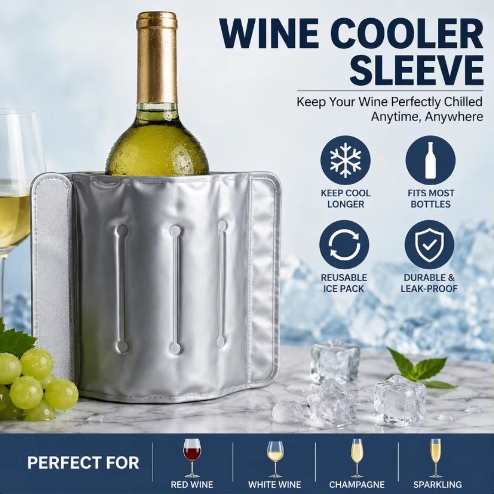 Rapid 33cm x 18cm Wine Cooler  - Wine Chiller Sleeve ulasan dan harga