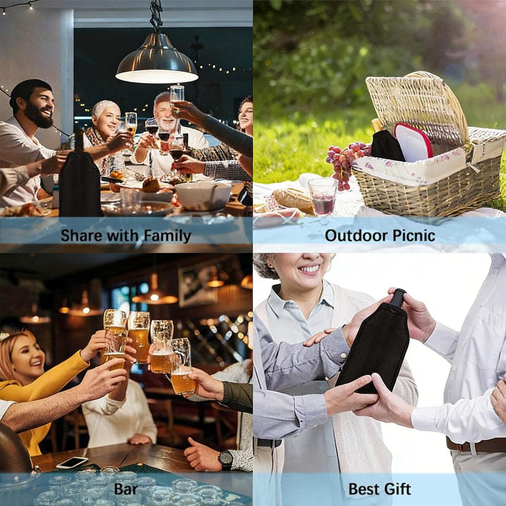 Wine Cooling Holder Ice Bag Je - Wine Chiller Sleeve ulasan dan harga