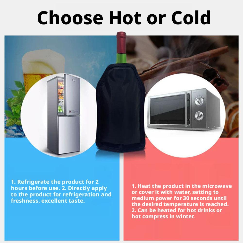 Wine Cooling Holder Ice Bag Je - Wine Chiller Sleeve ulasan dan harga