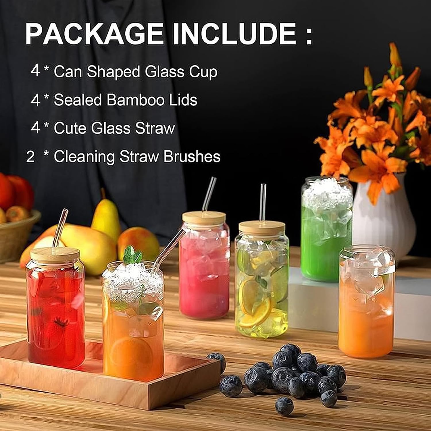 18.6oz 540ML Drinking Glasses  - Wine Beer Coffee Drink ulasan dan harga