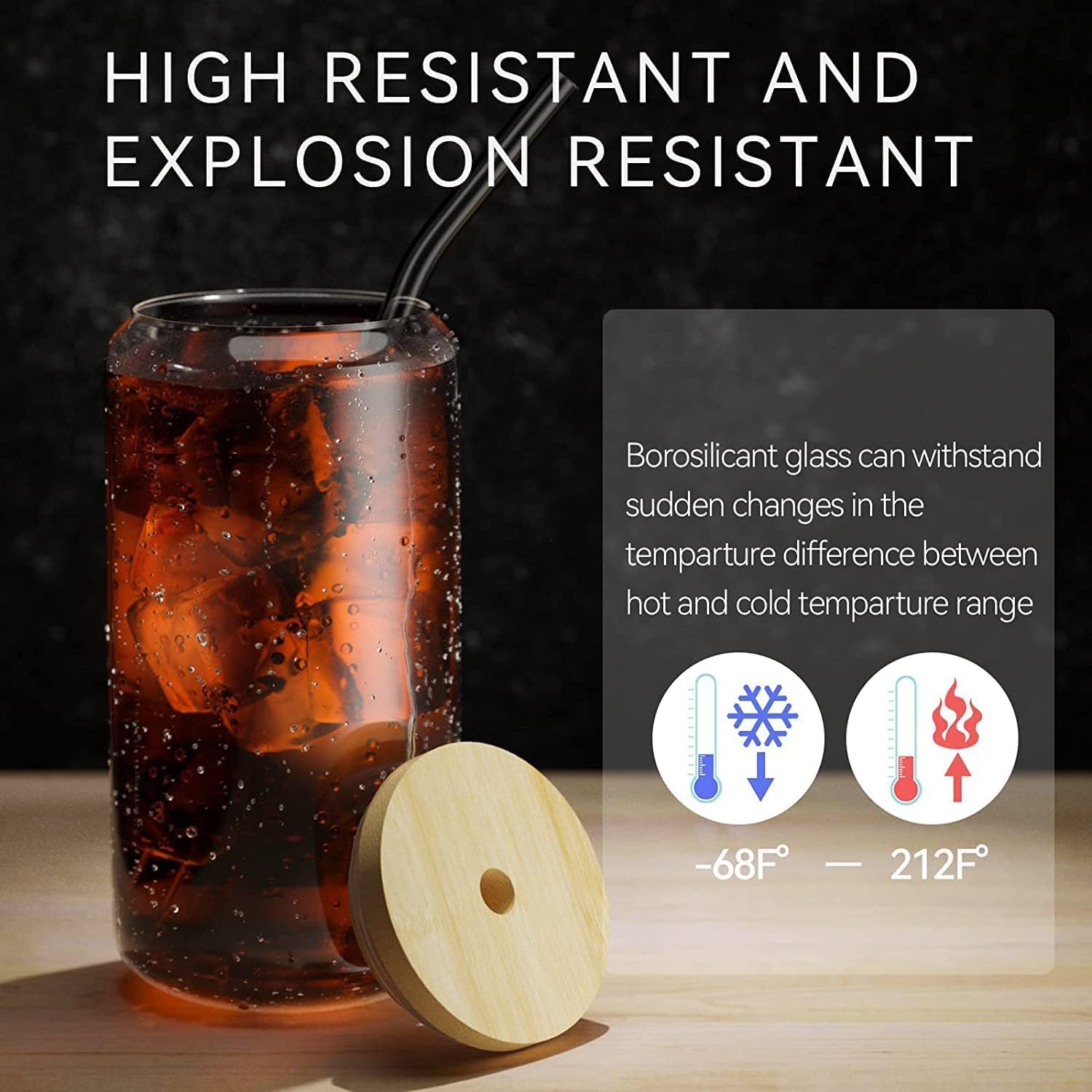 18.6oz 540ML Drinking Glasses  - Wine Beer Coffee Drink ulasan dan harga