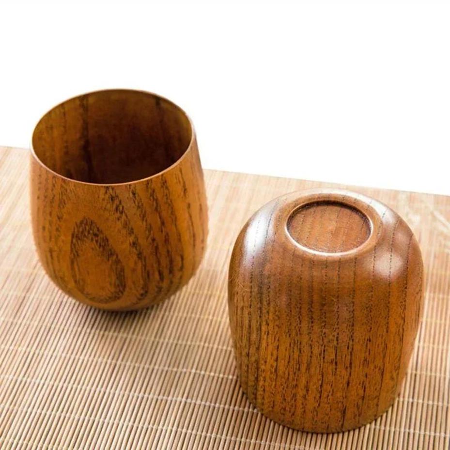 1 Pcs Reusable Wooden Cup Envi - Wine Beer Coffee Drink ulasan dan harga